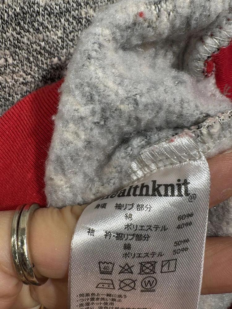 Healthknit red raglan sweatshirt +to 10