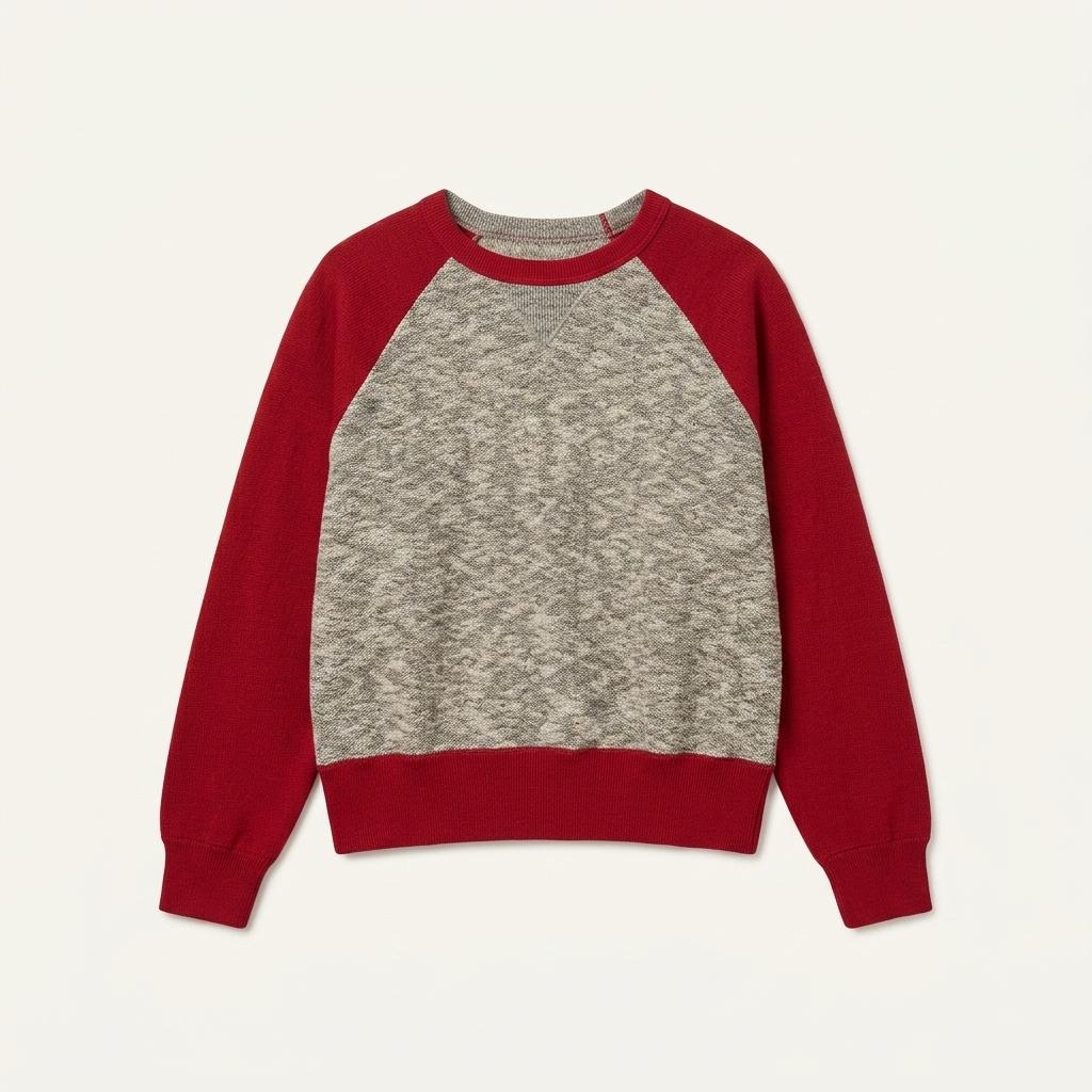 Healthknit red raglan sweatshirt +to 1