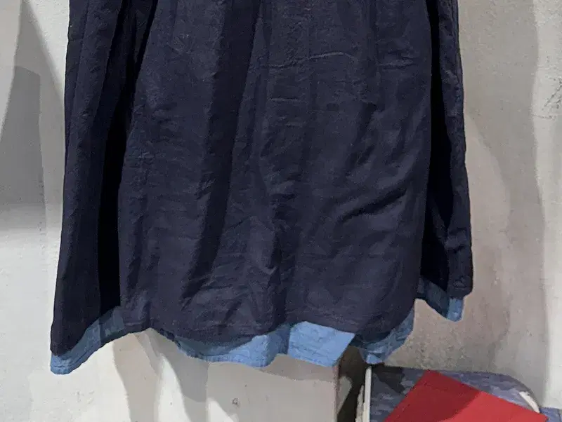Navy midi flared onepiece +to 7