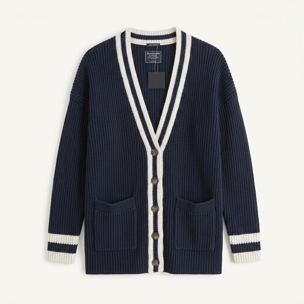 Abercrombie & Fitch navy cardigan +to 1