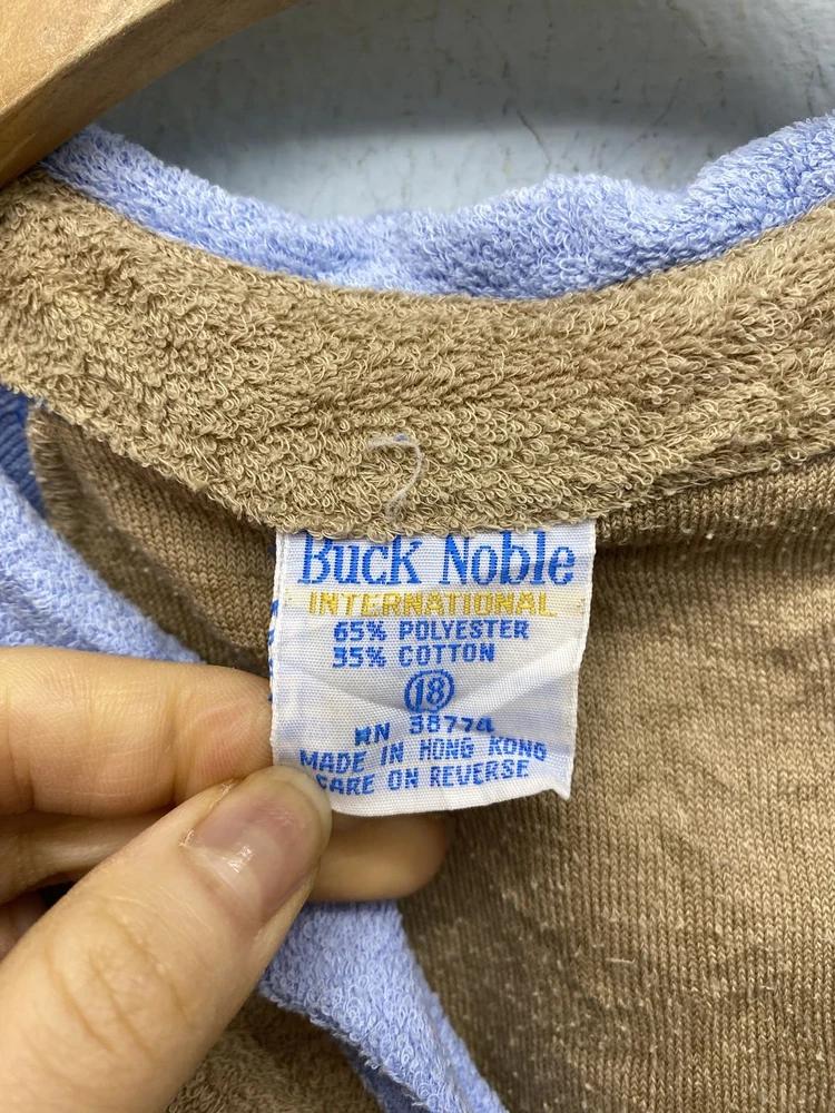 Buck Noble beige&blue polo shirt* 9