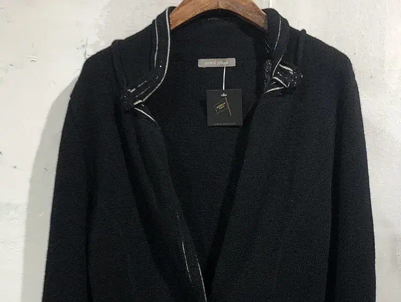 Anni Plus black wool blazer cardigan +to 7
