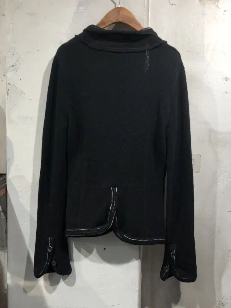 Anni Plus black wool blazer cardigan +to 9