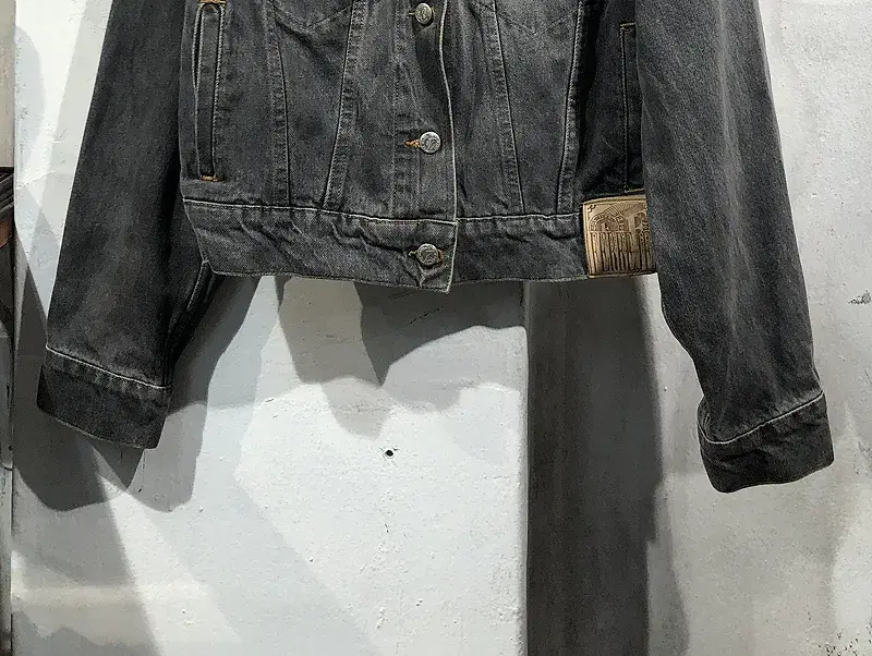 Ferre Jeans dark gray denim jacket +to 8