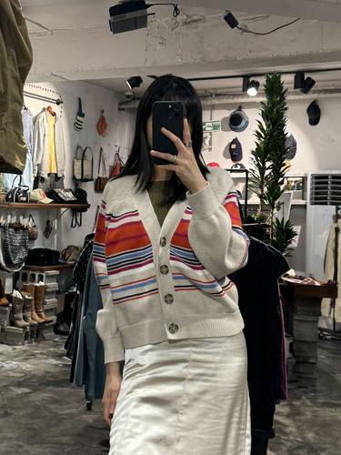 Gap color-block striped cardigan +to 11