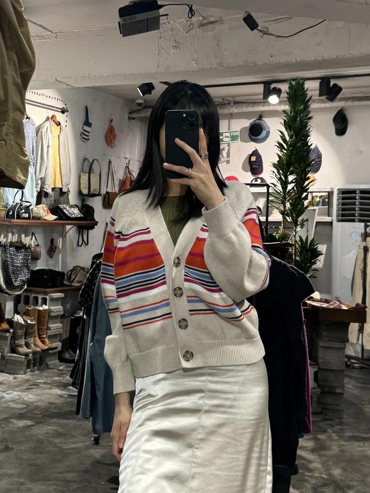 Gap color-block striped cardigan +to 3
