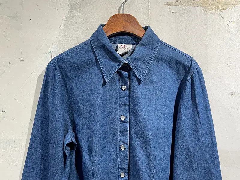 Marcel western button denim blouse +to 5