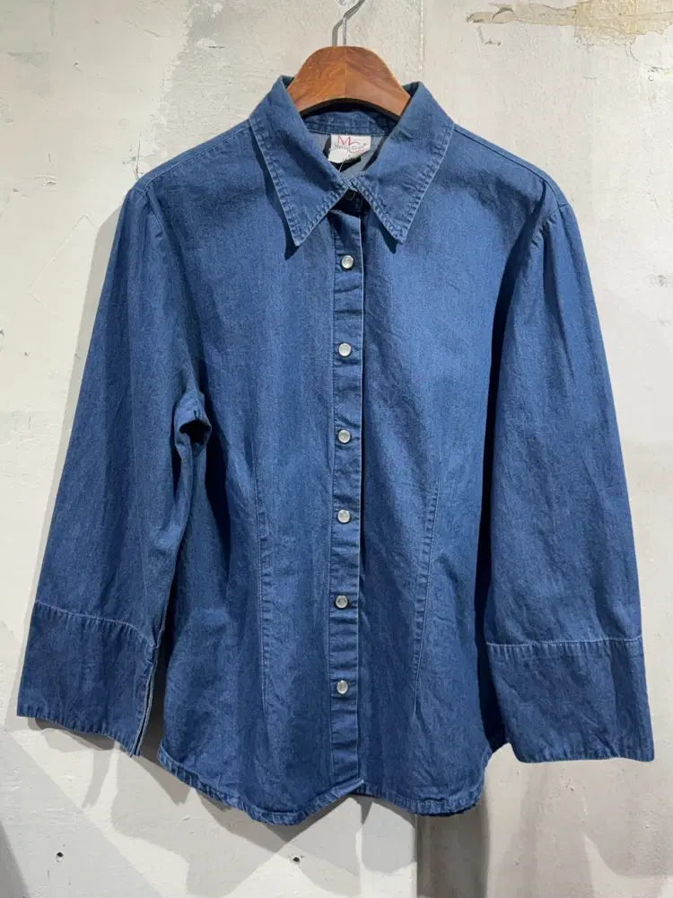Marcel western button denim blouse +to 4