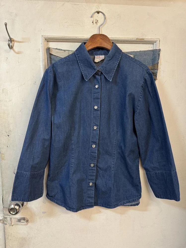 Marcel western button denim blouse +to 3