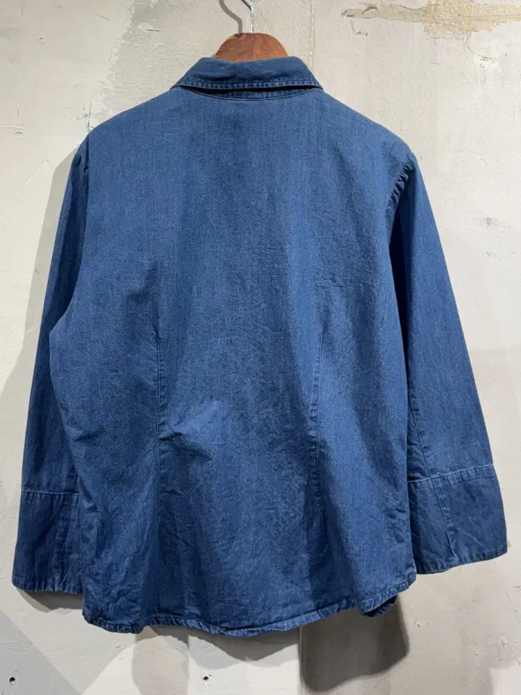 Marcel western button denim blouse +to 7