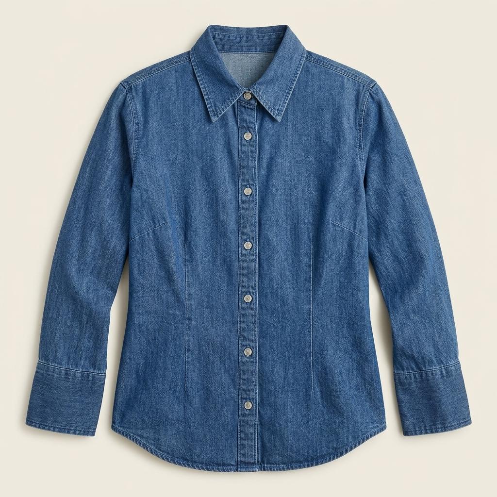 Marcel western button denim blouse +to 1