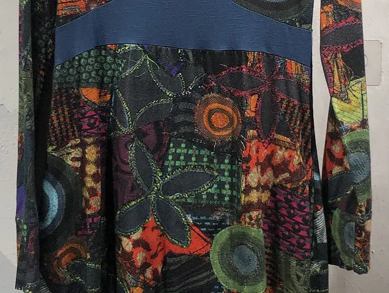 Desigual blue patterned midi onepiece +to 5