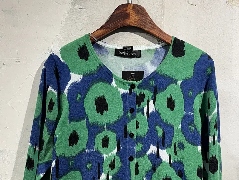 August Silk green cardigan+to 5