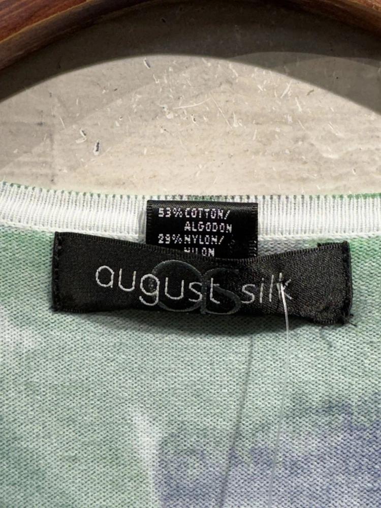 August Silk green cardigan+to 8