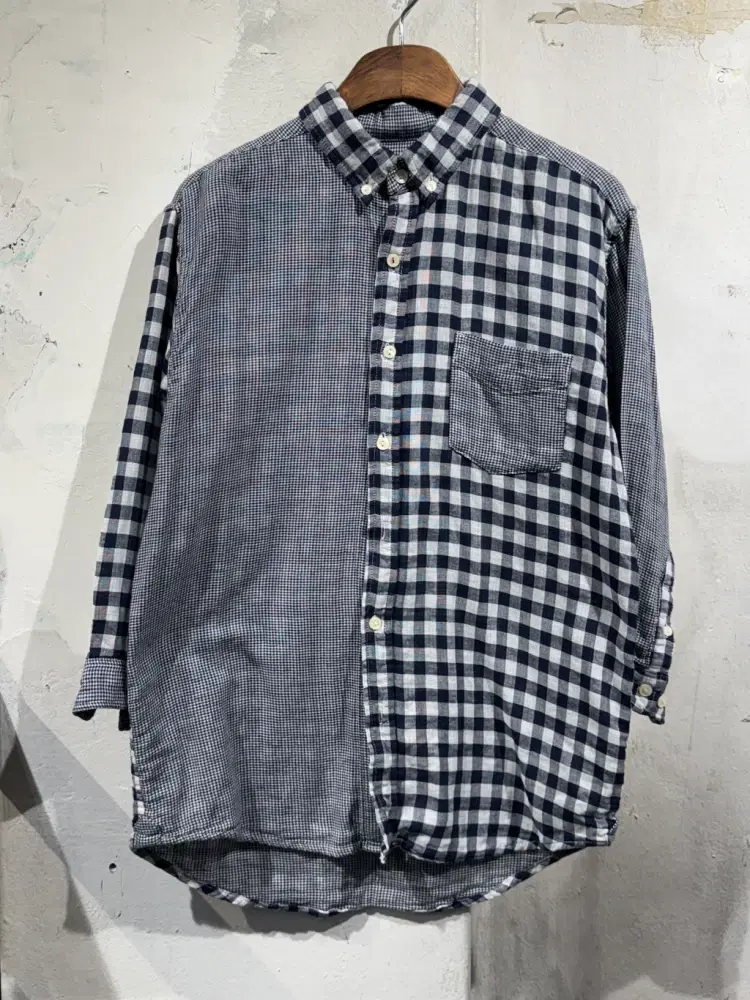 Antiqulothes blue checkered shirt +to 4