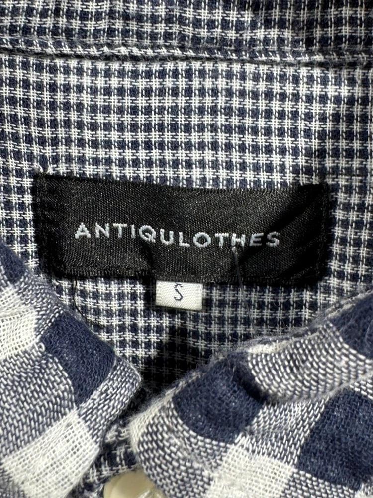 Antiqulothes blue checkered shirt +to 8