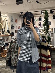 Antiqulothes blue checkered shirt +to 2
