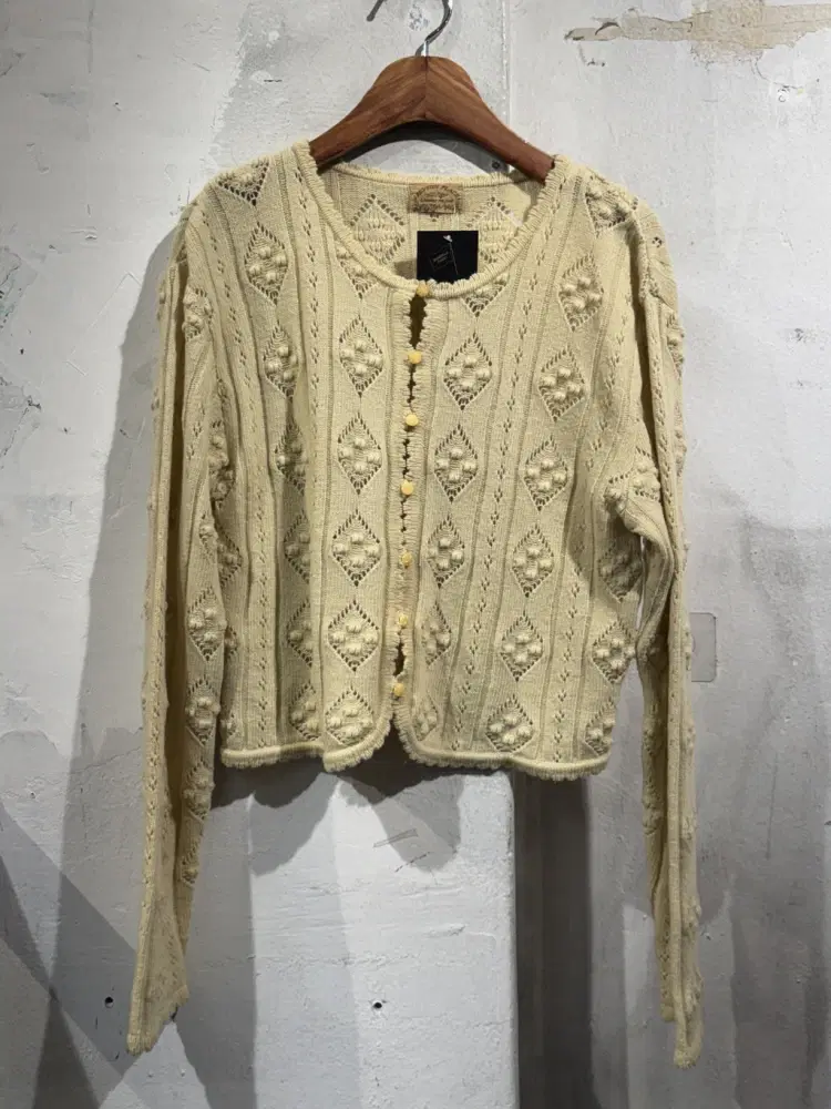 Peyton Place oatmeal cardigan +to 4