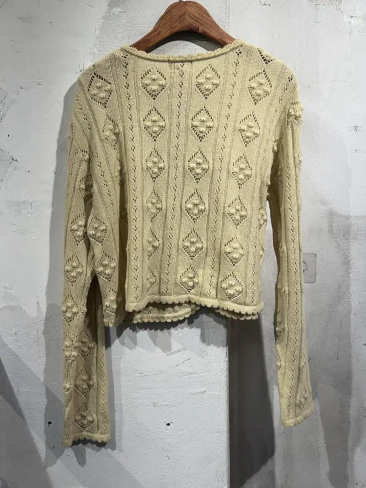 Peyton Place oatmeal cardigan +to 7