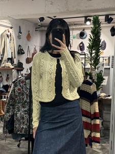 Peyton Place oatmeal cardigan +to 2