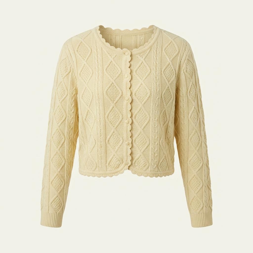 Peyton Place oatmeal cardigan +to 1