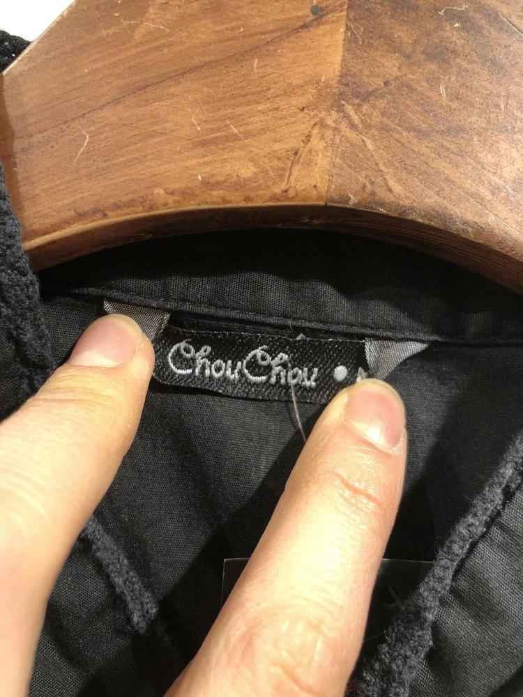 Chou Chou black ribbon blouse +to 10