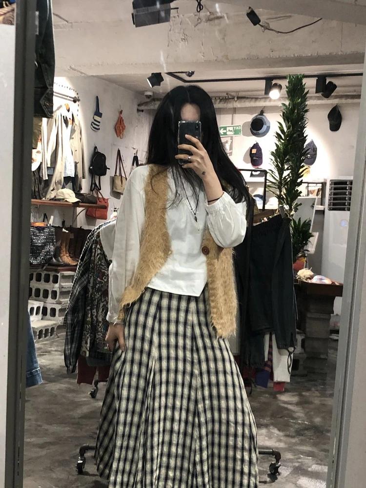 Super Hakka camel mohair sweater vest +to 5