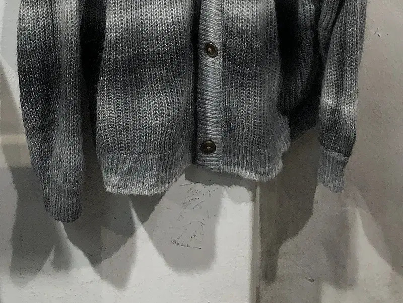 Attitude gray gradient wool cardigan +to 8