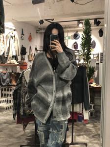 Attitude gray gradient wool cardigan +to 2