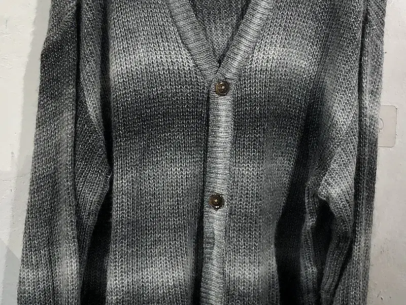 Attitude gray gradient wool cardigan +to 7