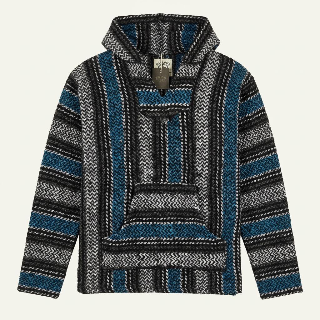 Baja Joe blue mexican baja hoodie +to 1