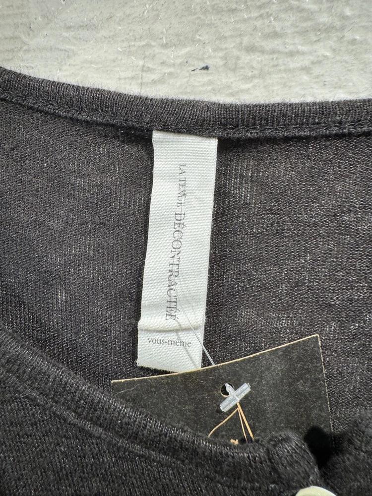 Decontractee black cardigan+to 8