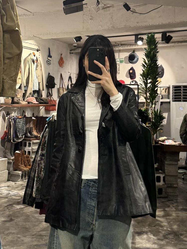 Black leather jacket +to 3
