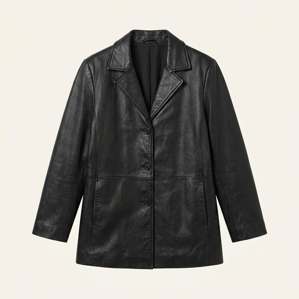 Black leather jacket +to 1