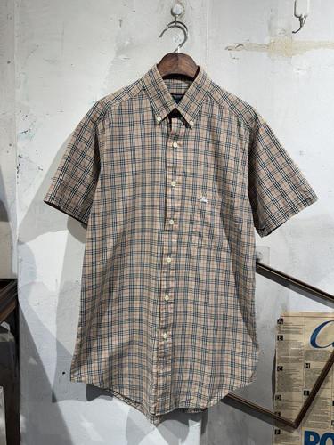 Burberry beige check short sleeve shirt 9