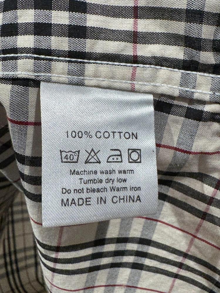 Burberry beige checked shirt_f 9