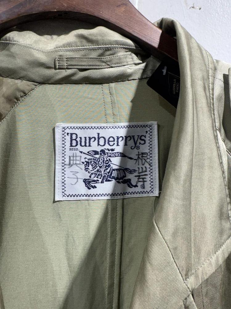 Burberrys khaki glossy trench coat_f 9