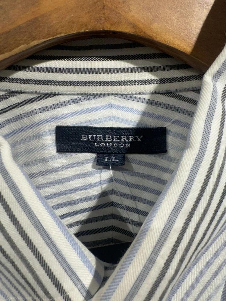 Burberry vertical striped shirt_f 7