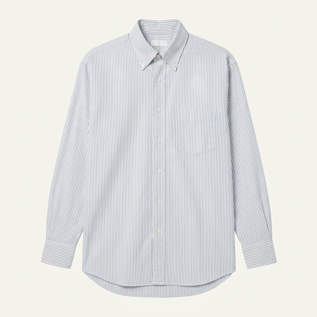 Burberry vertical striped shirt_f 1