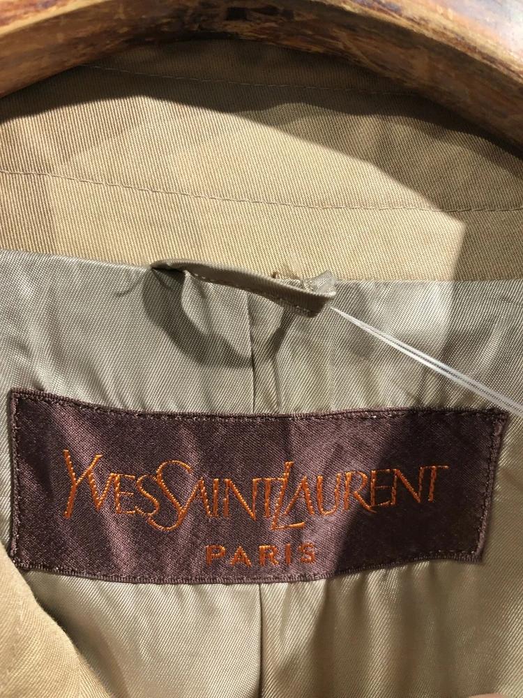 Yves Saint Laurent beige long coat_to 10