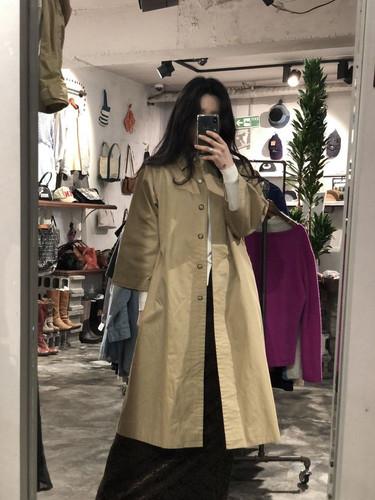 Yves Saint Laurent beige long coat_to 11