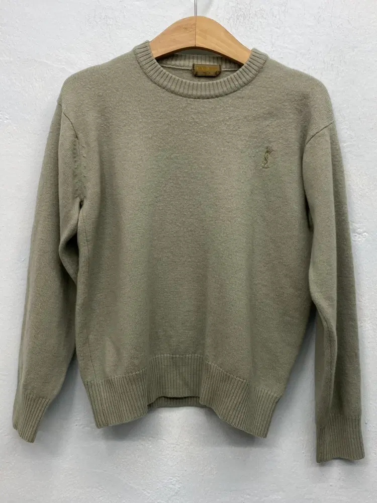 Yves Saint Laurent light green wool sweater _f 6