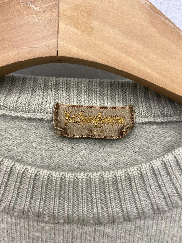 Yves Saint Laurent light green wool sweater _f 10