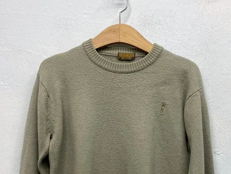 Yves Saint Laurent light green wool sweater _f 7