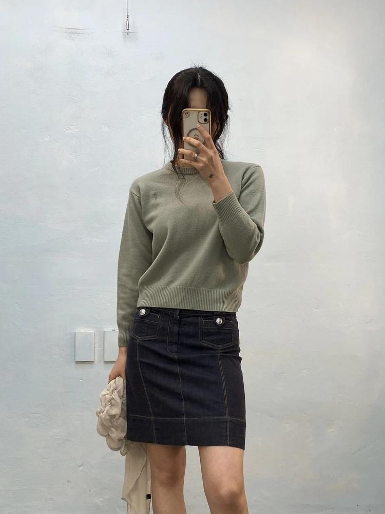 Yves Saint Laurent light green wool sweater _f 5