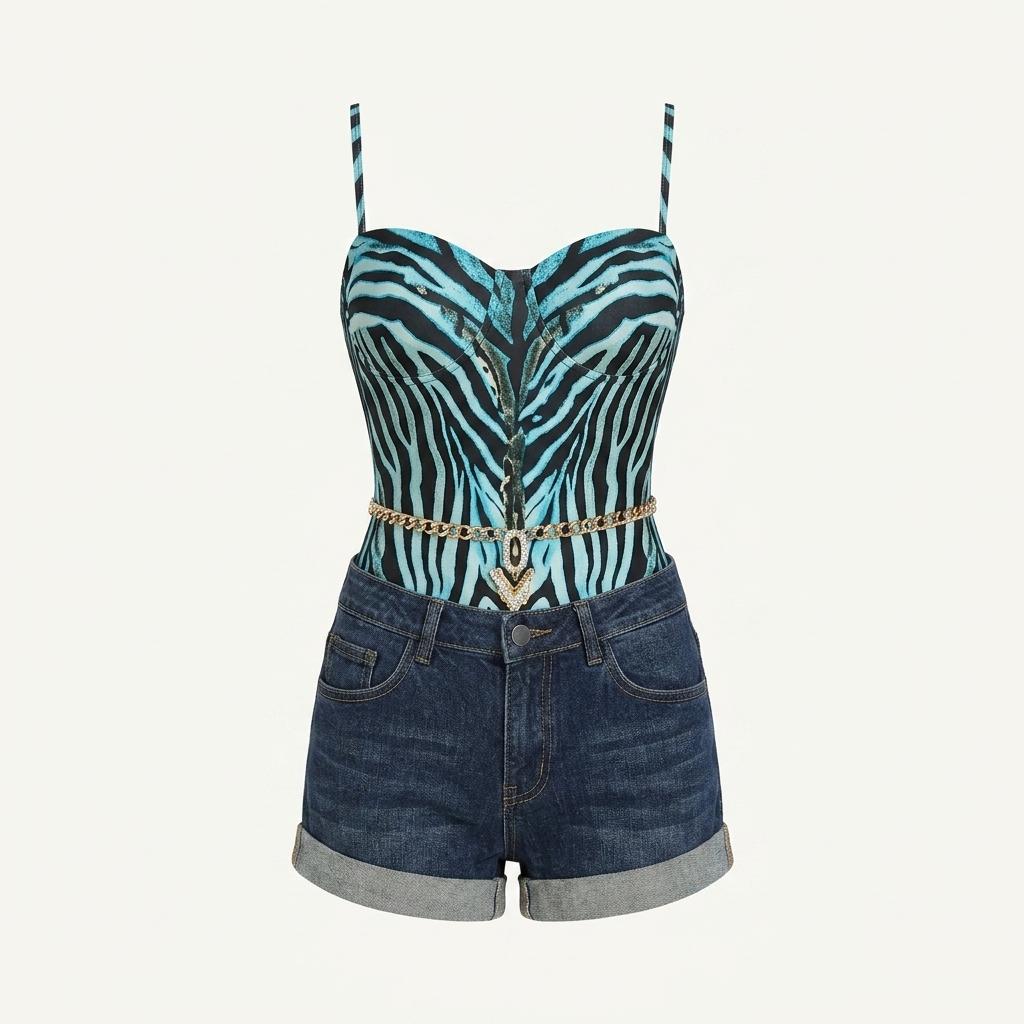 Stella Mccartney denim shorts 1