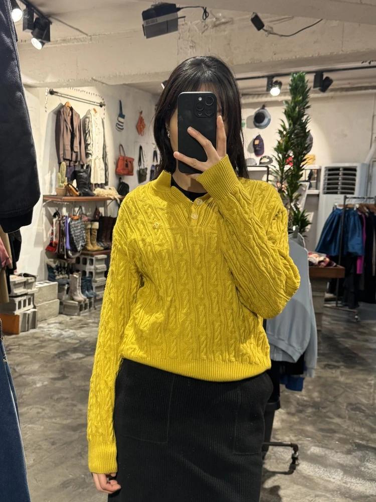 Christian Dior yellow sweater_to 4