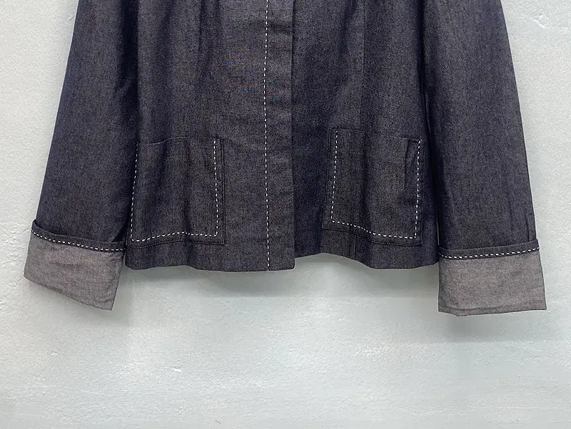Lanvin light denim stitch point blazer_f 8