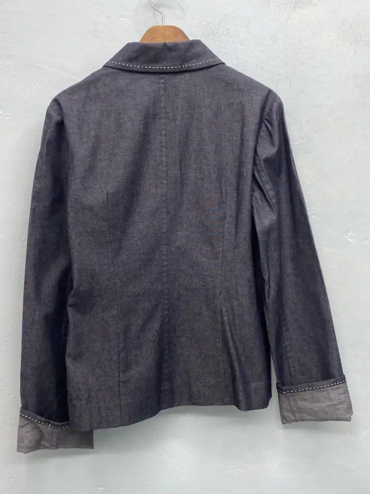 Lanvin light denim stitch point blazer_f 9