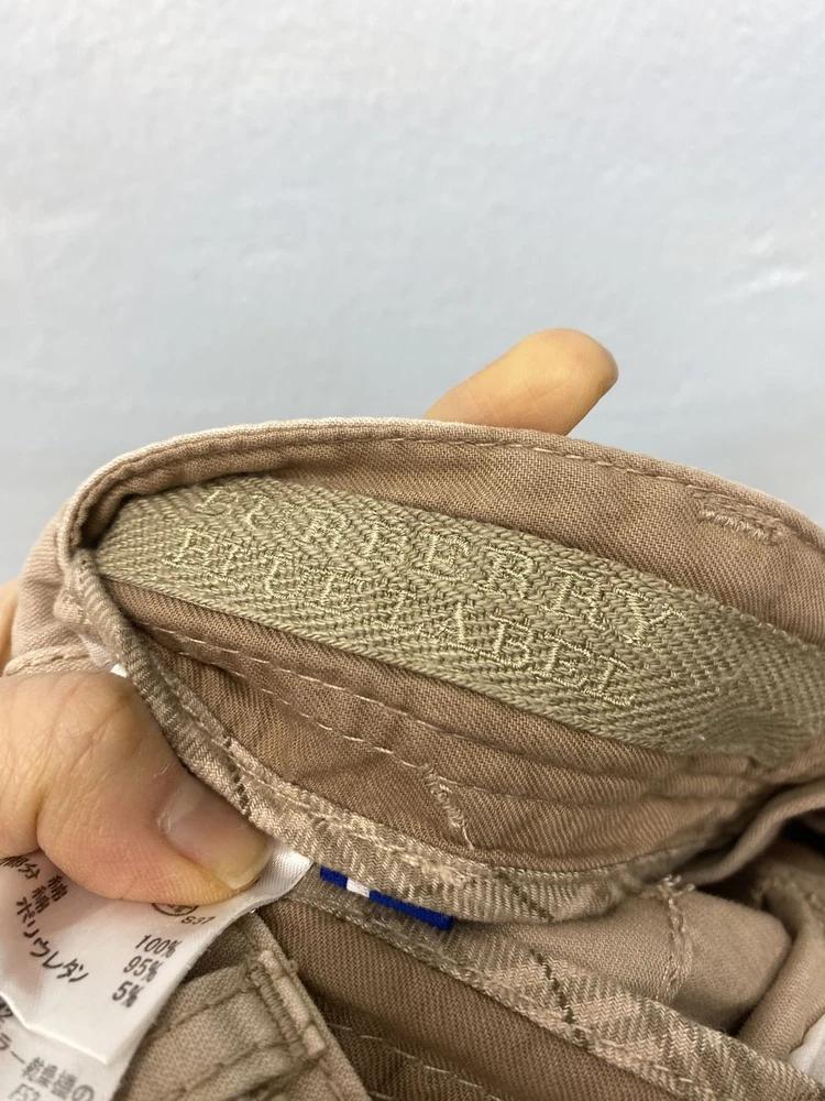 Burberry Blue Label beige ribbed hem cargo pants_f 9